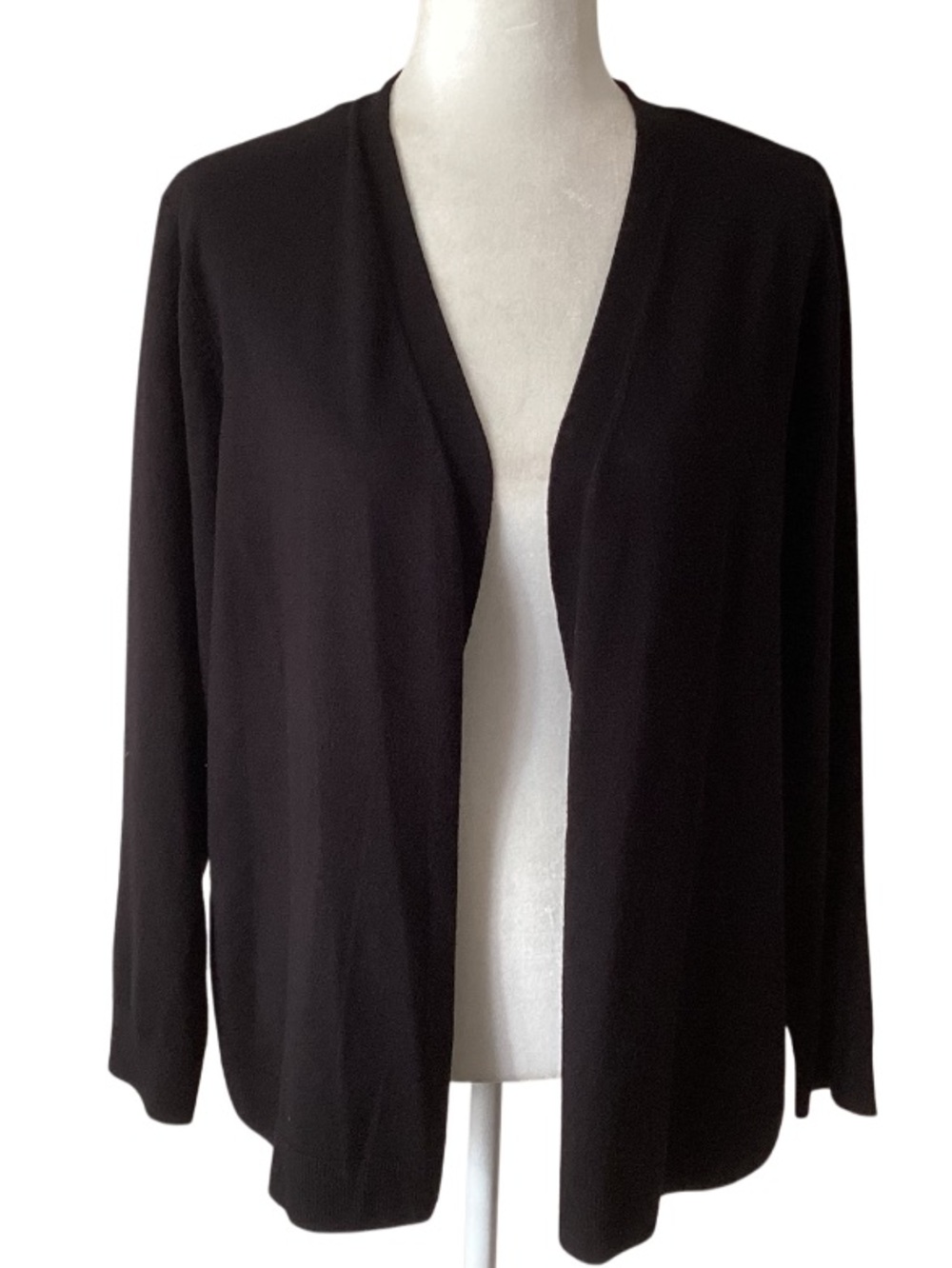 Chico's Black Open-Front Women's Sweater Cardigan XL